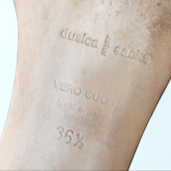 Dusica Kotur Sacks Gray Ankle Strap Flat 36.5 - Picture 7 of 8